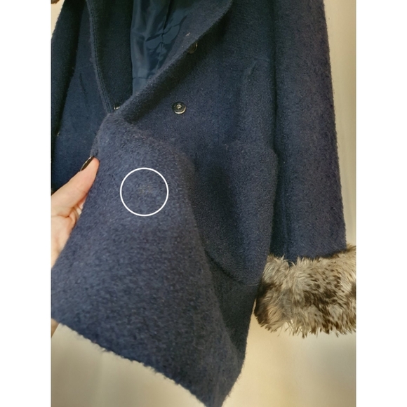 Apt.9  Double Breasted Winter Jacket, Oversized Pea Coat, Small - Picture 14 of 16